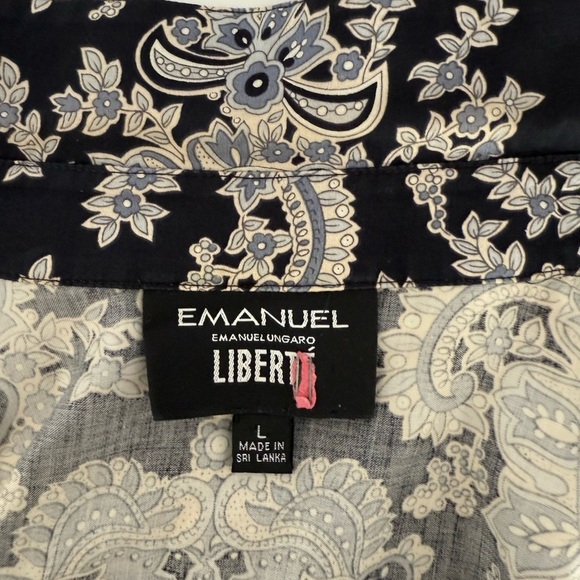 Navy Paisley shirt - Picture 3 of 3